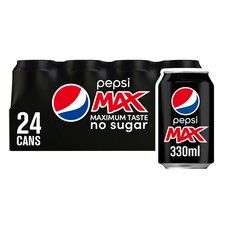 Pepsi Max / Diet Pepsi / Pepsi Max Cherry / Pepsi Max Lime Cole 24 x 330ml £7.50o (Clubcard Price) @ Tesco