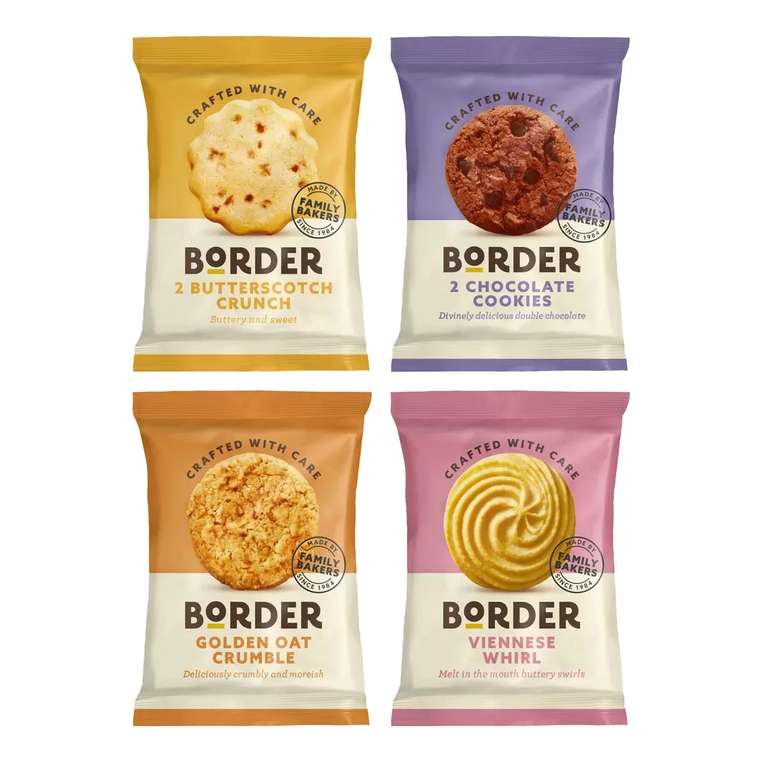 Border Luxury Mini Biscuit Assortment, 48 x 2 Pack instore
