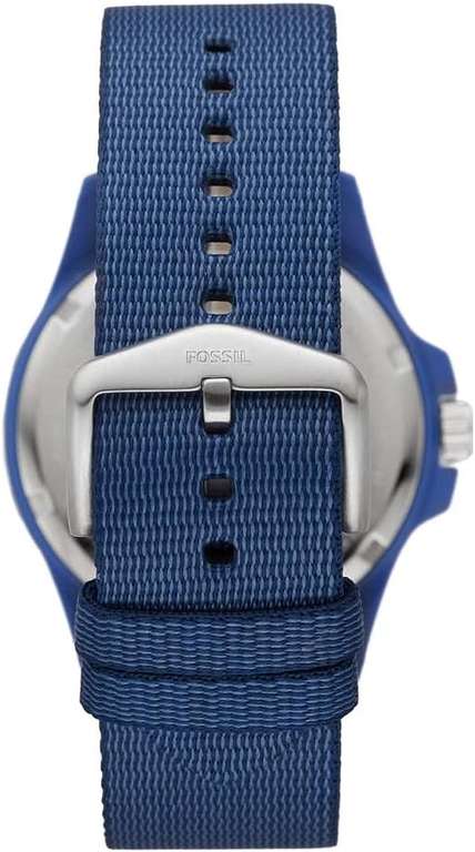 FOSSIL Blue Canvas Strap Sports Solar Powered Watch (£1.99 Collection)