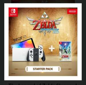 Nintendo Switch OLED Console White with FREE The Legend of Zelda Skyward Sword HD (Switch) + 3099 reward points