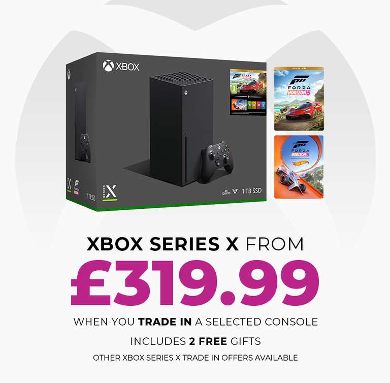 Xbox Series X Console usually £489.99 (or £319.99 plus 2 free gifts when trading in a Nintendo Switch instore) @ GAME