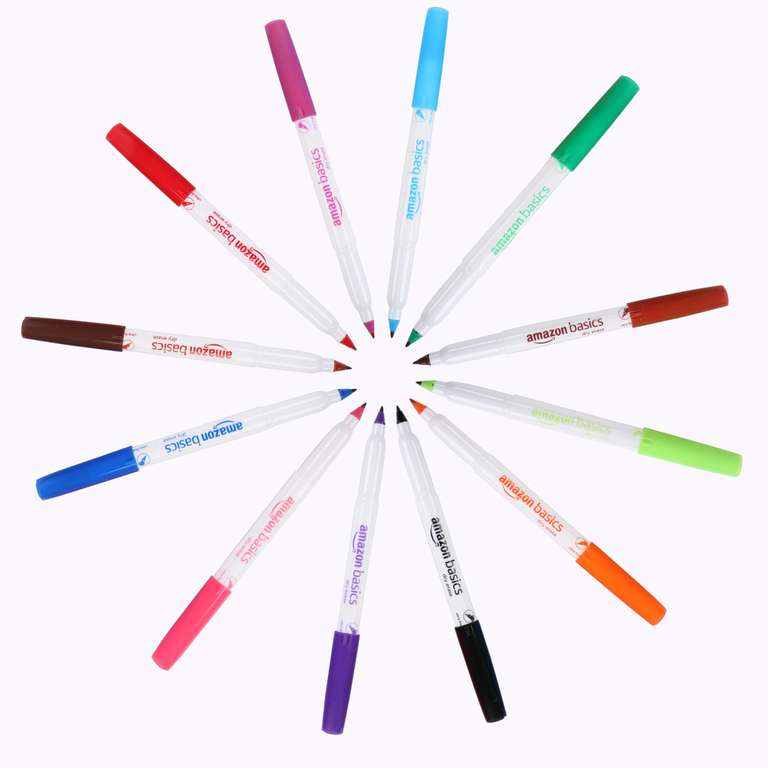 BRIGHT and accurate: Amazon Basics Low Odor Ultra Fine Tip Dry Erase ...