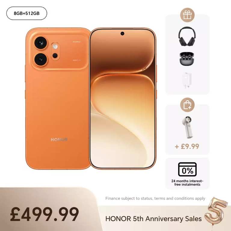 HONOR 600 5G 8GB/512GB + Earbuds Clip + Headphones Pro + 66W Charger