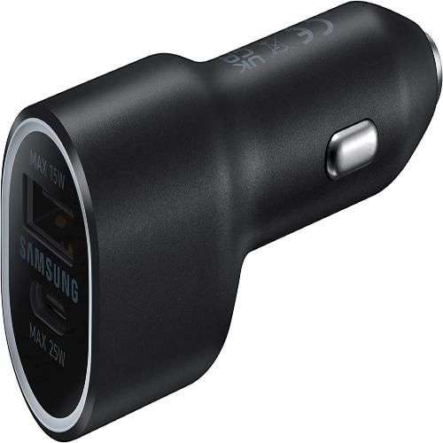 Samsung 40W Dual USB Car Charger- Black Zoom