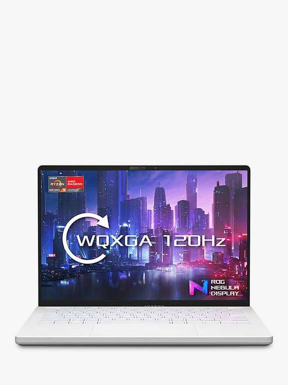 ROG Zephyrus G14 (2022) Gaming Laptop, AMD Ryzen 9 Processor, 32GB RAM, 1TB SSD, RX 6800S, 14" Quad HD £1599.99 @ John Lewis & Partners