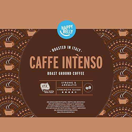 Amazon Brand - Happy Belly Ground Coffee "Caffè Intenso" (2 x 250g) £4.12 @ Amazon