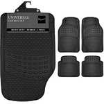 Nyxi 4 Piece Rubber Car Mat (Front + Rear) Universal Non-Slip Deep Dish Heavy Duty - Sold & Shipped By Nyxi Ltd