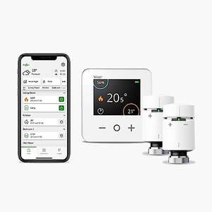 Drayton by Schneider Electric Multi-Zone Smart Thermostat and 2 Smart Radiator Thermostat Kit - Combination Boilers Only - Heating Control