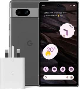 Google Pixel 7a and Pixel 30W Charger Bundle – Unlocked Android 5G Smartphone with Wide-Angle Lens and 24-Hour Battery (Amazon Exclusive)
