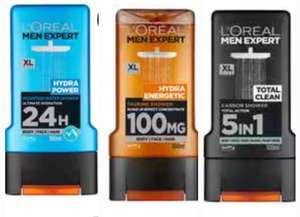 L’Oreal Men Expert Hydra Energetic Shower Gel 300ml (or total clean or hydra power or stress resistant) free click and collect