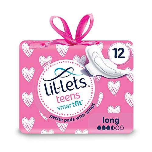 Lil-Lets Teens Long Pads, Petite Pads with Wings, 68 g, 12-Count £1.15 @ Amazon