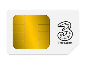 Three 60GB Data / Unlimited Minutes & Texts - £10 Per Month / 12 Months + £52.70 Cashback