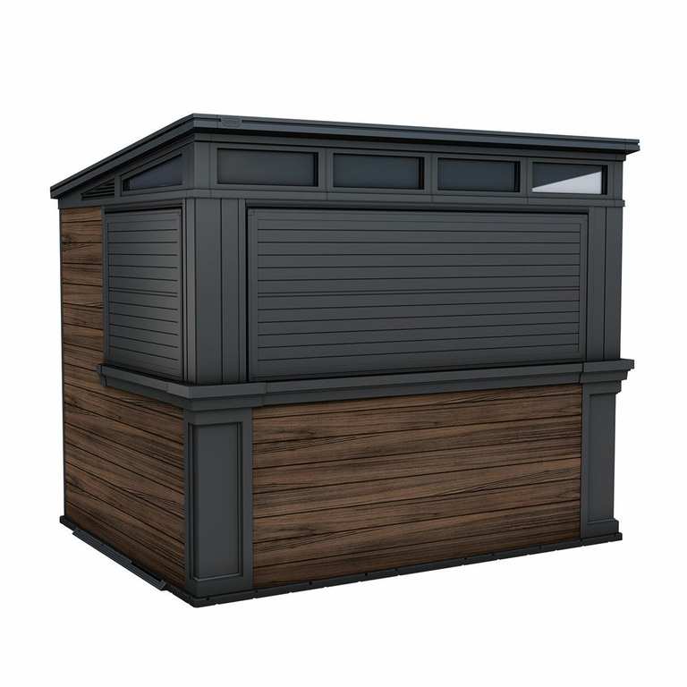 Keter Rosewood 9.1ft x 6.8ft (2.8 x 2.1m) Garden Bar Shed