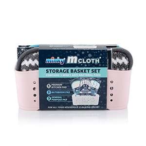 Minky Pink 3 M Cloth Storage Basket Set (other colour baskets available) £8.87 @ Amazon
