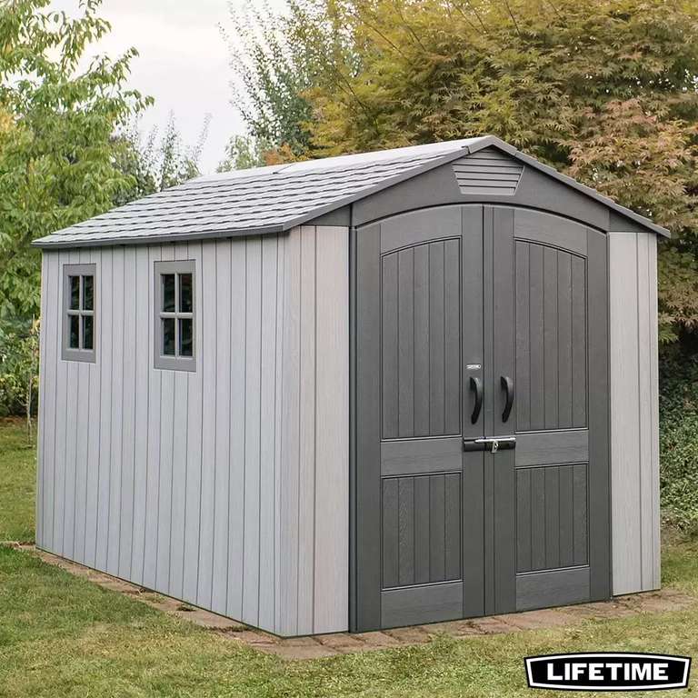 Lifetime 7ft x 12ft (2.14 x 3.57m) Wood Look Storage Shed £999.99 (installation costs £299.98 if needed) Members Only @ Costco