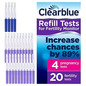 Clearblue Refill Pack For Advanced Fertility Monitor: 20 Fertility Tests For Ovulation & 4 Pregnancy Tests - £21.30 / £19.17 S&S @ Amazon