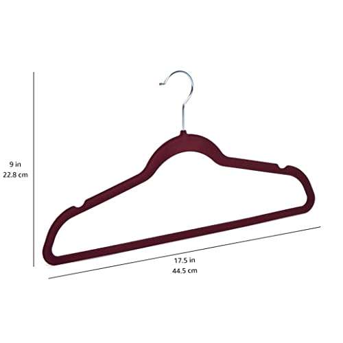 50 Amazon Basics Velvet Non-Slip Suit Clothes Hangers, Burgundy/Silver £12.09 or Mint Green/Rose Gold £12.58 With Voucher @ Amazon