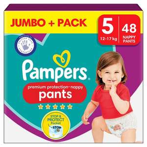 Pampers Premium Protection Nappy Pants Jumbo+ Pack - Instore Sinfin