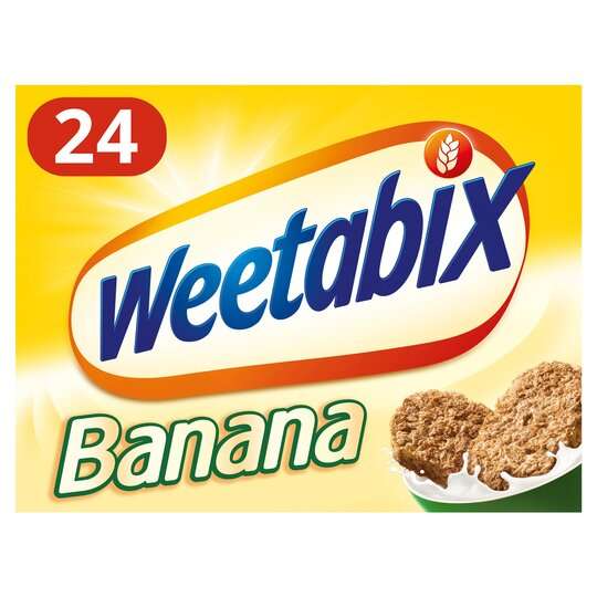 Weetabix Cereal - Regular / Chocolate / Banana 24 Pack - £2.50 Clubcard Price @ Tesco