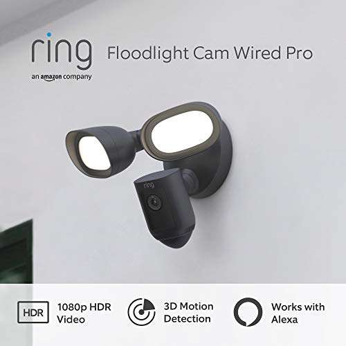 Certified Refurbished Ring Floodlight Cam Wired *PRO* in black or white