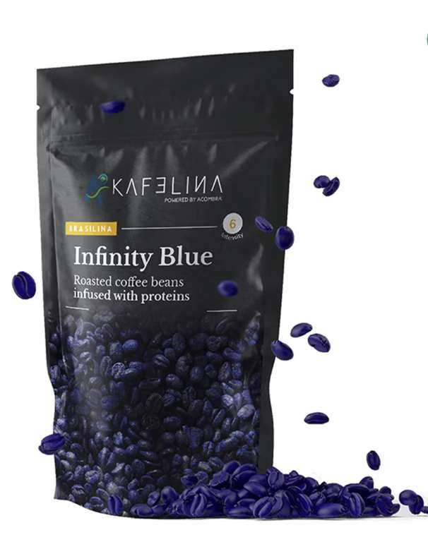 Kafelina Infinity Blue Coffee Beans with Blue Spirulina 250g £2 + Free Collection @ Holland & Barrett