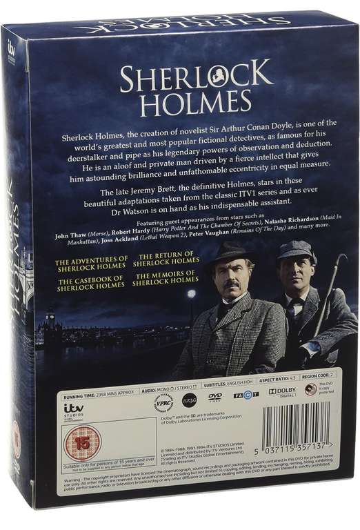 Sherlock Holmes: The Complete Collection DVD (used) w/code