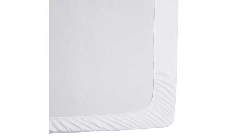 Habitat Egyptian Cotton 400TC White Fitted Sheet King Size - Free C&C