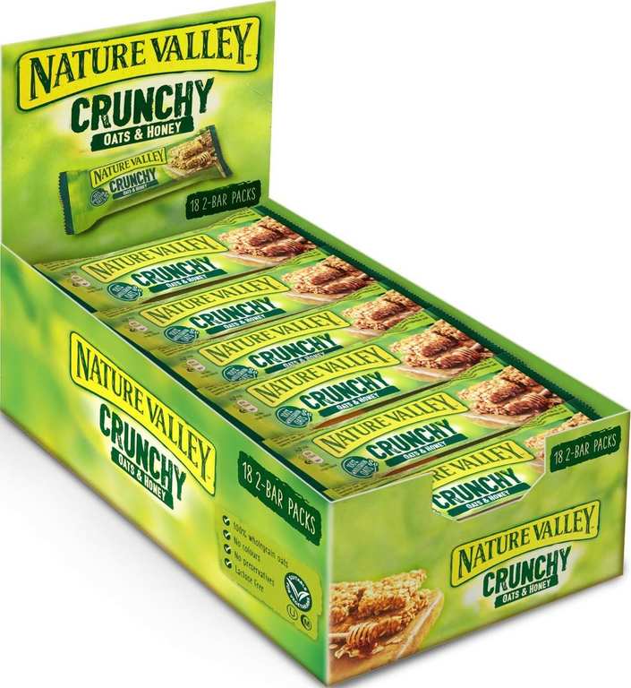 Nature Valley Crunchy Oats & Honey 18 x 42g (£5.67 / £5.35 max S&S)