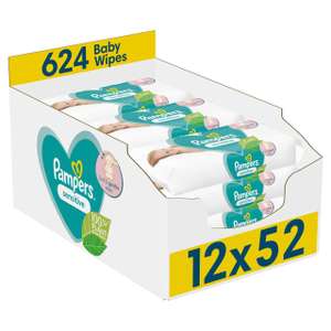 Pampers Sensitive Baby Wipes 12x52 wipes