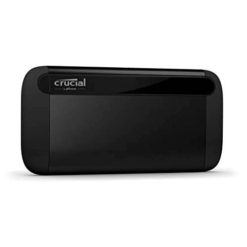 Crucial X8 1TB Portable SSD - Up to 1050MB/s - PC and Mac - USB 3.2 External Solid State Drive