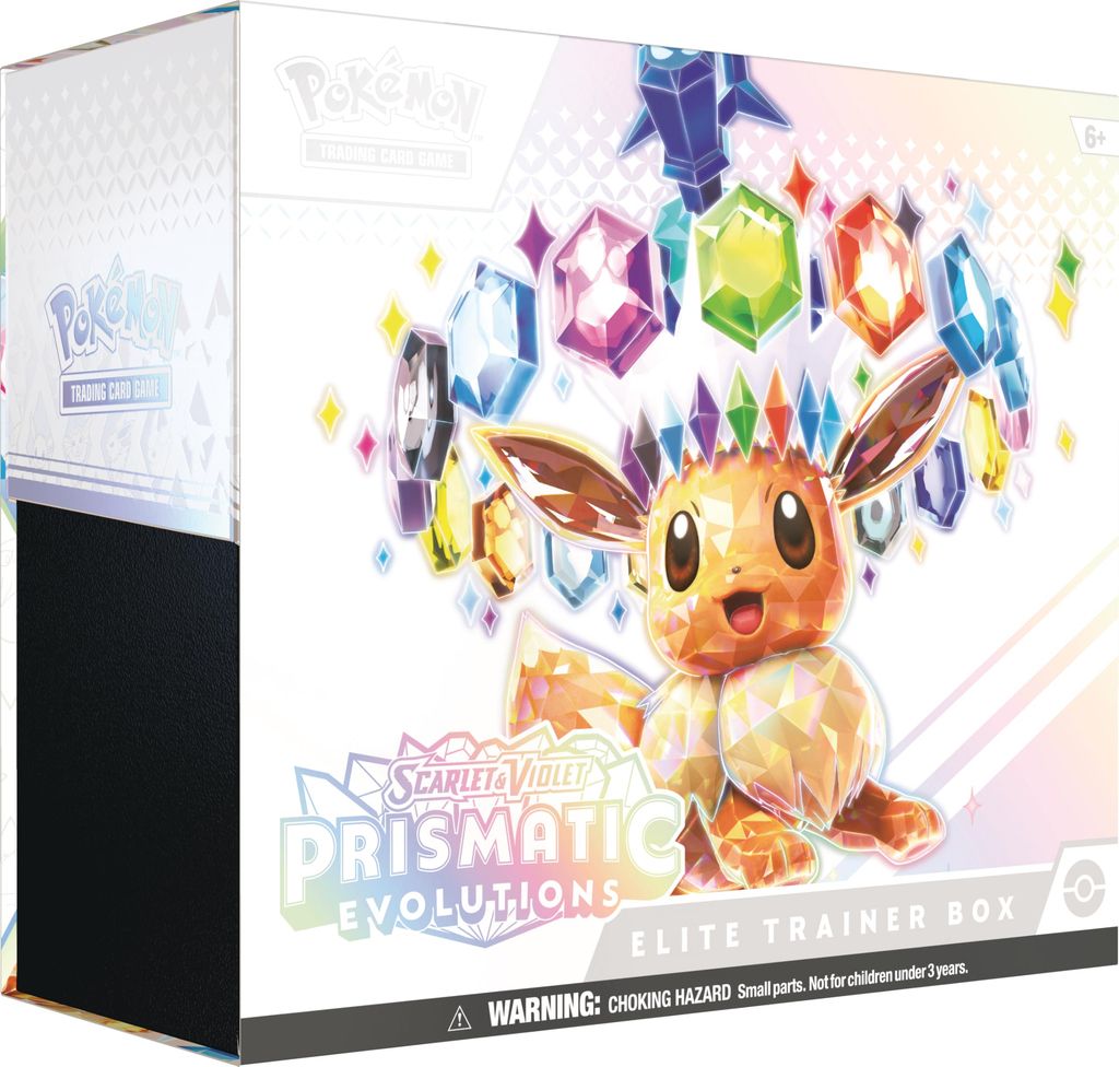 Pokémon TCG: Scarlet & Violet—Prismatic Evolutions Elite Trainer Box (1 Full Art Promo Card, 9 Boosters & Premium Accessories) - invite only