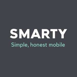 Sim Only - 50GB Smarty 5G Data, Unlimited Mins / Texts (1 Month Rolling Contract)