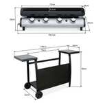 Callow 4 Burner Gas Griddle and Plancha £219 Delivered @ Garden Chic