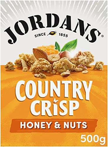 Jordans Country Crisp Honey & Nut / Flame Rasins / Dark Chocolate etc Cereal (6 packs of 500g)
