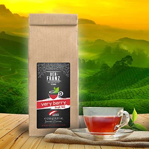 Der-Franz - Fruit Tea "Verry Berry" naturally flavoured in Whole Leaves, 250g - S&S £4.91