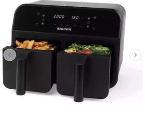 Salter Dual EK4750BLK 7.4L Air Fryer - Black £110 free click and collect at limited stores @ Argos