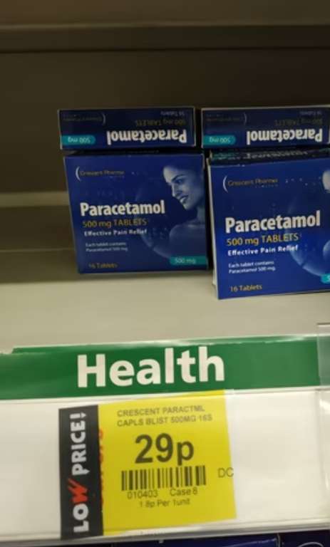 Paracetamol 500mg 16pk