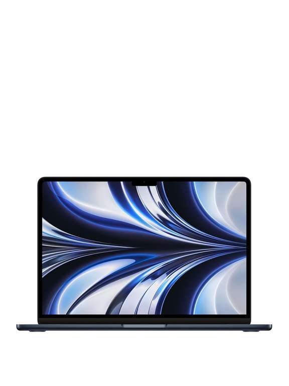 Apple 13-inch MacBook Air: Apple M2 chip with 8-core CPU and 8-core GPU, 256GB with Optional Microsoft 365 Family 12m Midnight £1119 @ Very