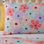 Spotty Floral Duvet Cover and Pillowcase Set Now £3.50 with Free Click and Collect In Limited Locations From Dunelm
