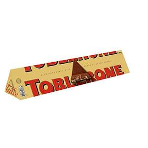 Toblerone Swiss Milk Chocolate Bar with Honey and Almond Nougat 750g - £6.75 / £6 with S&S + 5% voucher 1st S&S