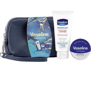 Vaseline Mini Essentials Handbag Tidy with lip balm and anti-bac hand & nails cream £3.99 @ Amazon
