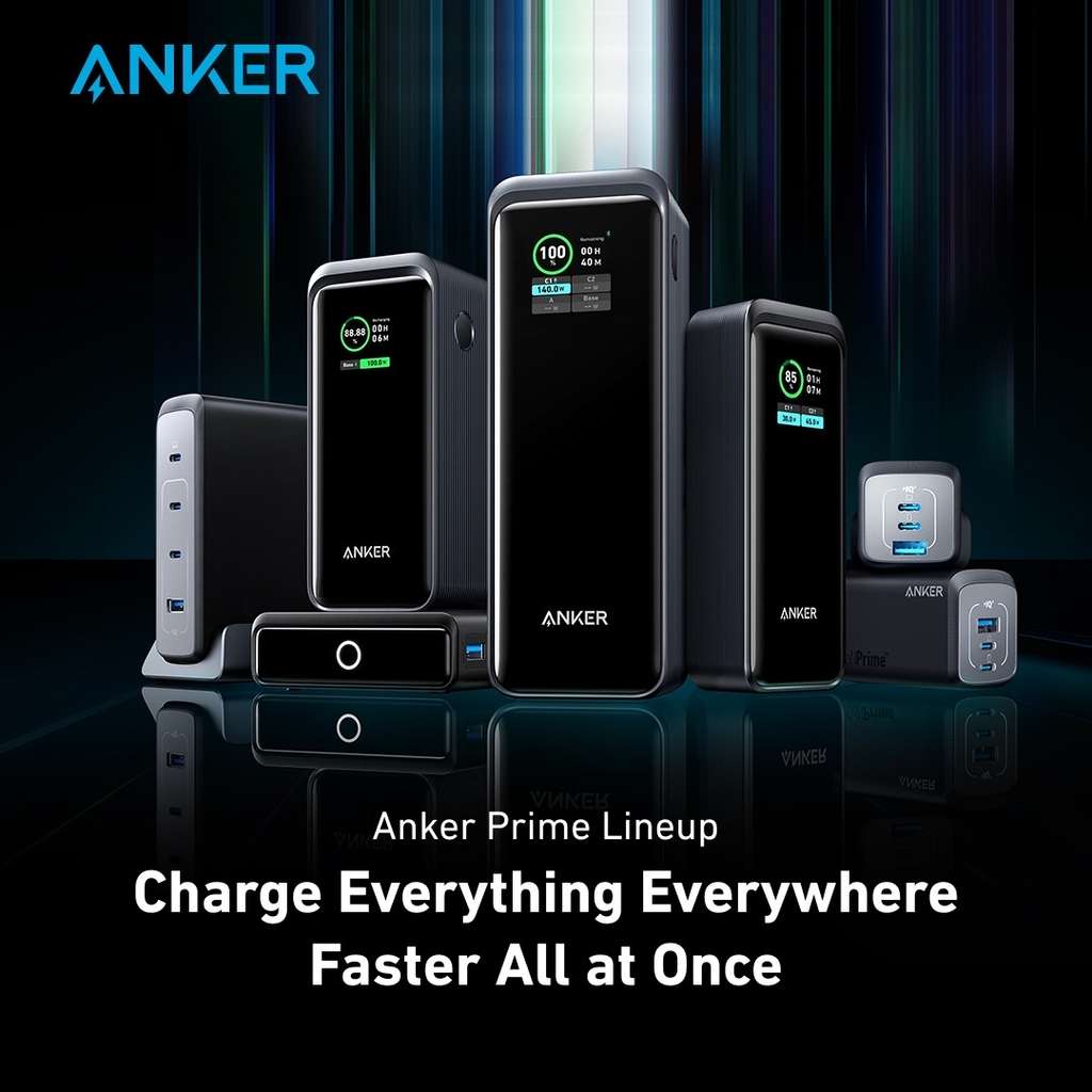Anker Prime Power Bank, 20,000mAh, 200W Output, Smart Digital Display, 2  USB-C and 1 USB-A - W/Voucher - Sold by AnkerDirect UK FBA