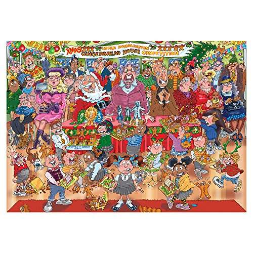 Jumbo, Wasgij Christmas 18 Gingerbread Showstopper, Jigsaw Puzzles for Adults, 2 x 1000piece - £10 with Voucher @ Amazon
