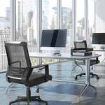 Yaheetech Ergonomic Office Chair Desk Chair Adjustable Computer Swivel Chair PU Leather - £41.03 With Voucher (Prime)@ Yaheetech UK / Amazon