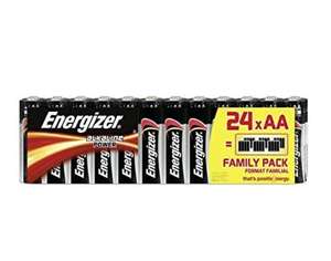 Energizer AA Batteries, Alkaline Power Batteries, 24 Pack (Family Pack) £7.88 @ Amazon