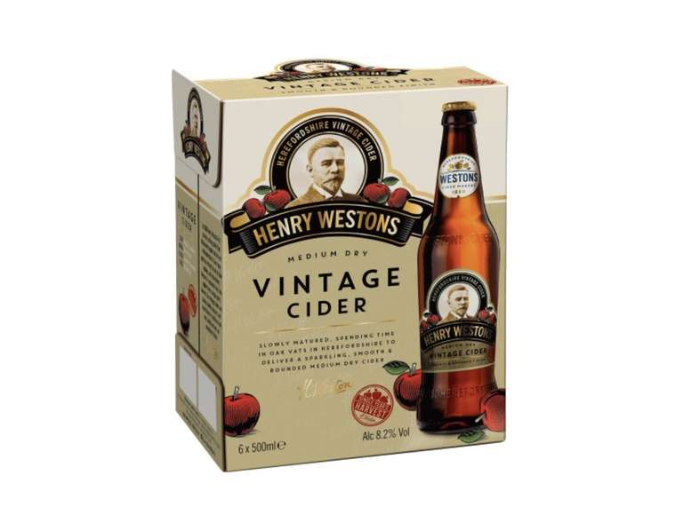 Henry Westons Vintage Cider 6 Pack £9.50 - 3 for £22 @ Asda