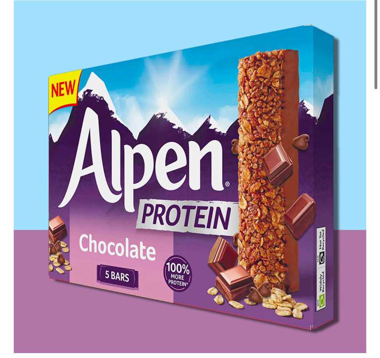 50 x Alpen Chocolate Protein Muesli (43g Bars) - BBE 20/08/22 - £12 delivered @ Yankee Bundles
