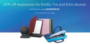 25% Off Kindle, Fire and Echo Accessories with Promo Code at Amazon - invite only