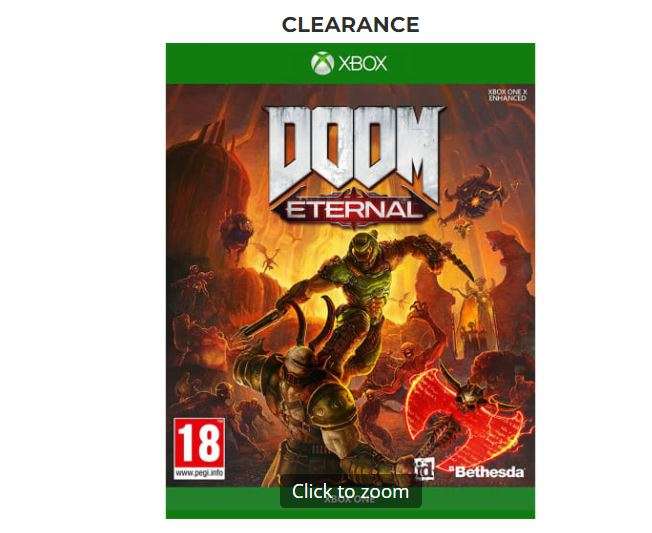 DOOM Eternal - XBox One £4.97 Free Order & Collect @ Game