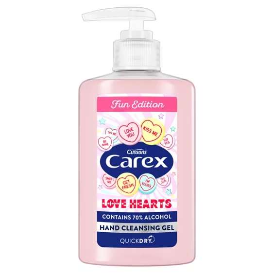 Carex Cleansing Hand Gel Love Hearts 300ml - Queensferry